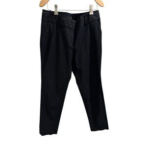 🍒 2/$20 🍒 Ann Taylor Womens Black Ankle Pants Size 6 Cotton Blend